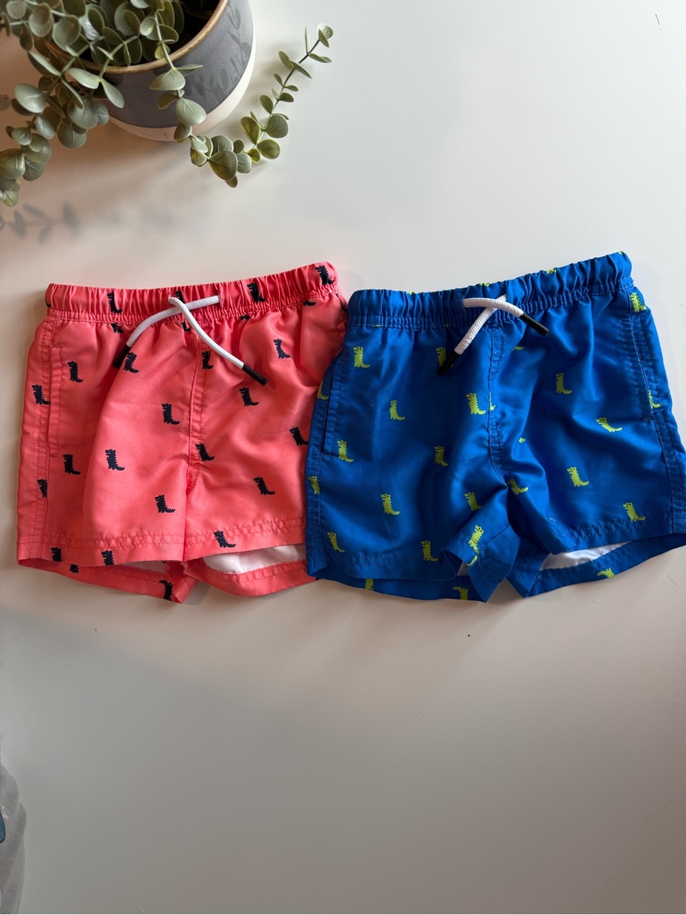 Bundle of 2 Boys Swim Trunks | Dinosaur Print | Size 4T